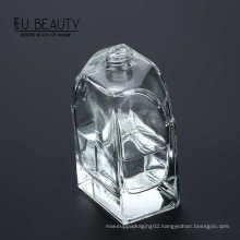 New style 100ml empty transparent perfume glass bottle